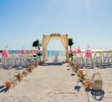 Crystal Blush beach wedding