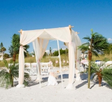 Crystal Blush beach wedding