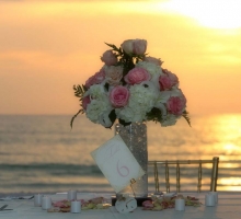 Beach weddings in Florida - our crystal blush theme