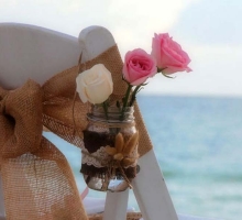 Florida beach wedding flowers, bouquets, fresh petals, decor