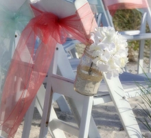 Florida beach wedding flowers, bouquets, fresh petals, decor