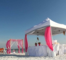 sun and sand reception tent