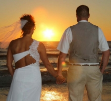 Florida sunset wedding