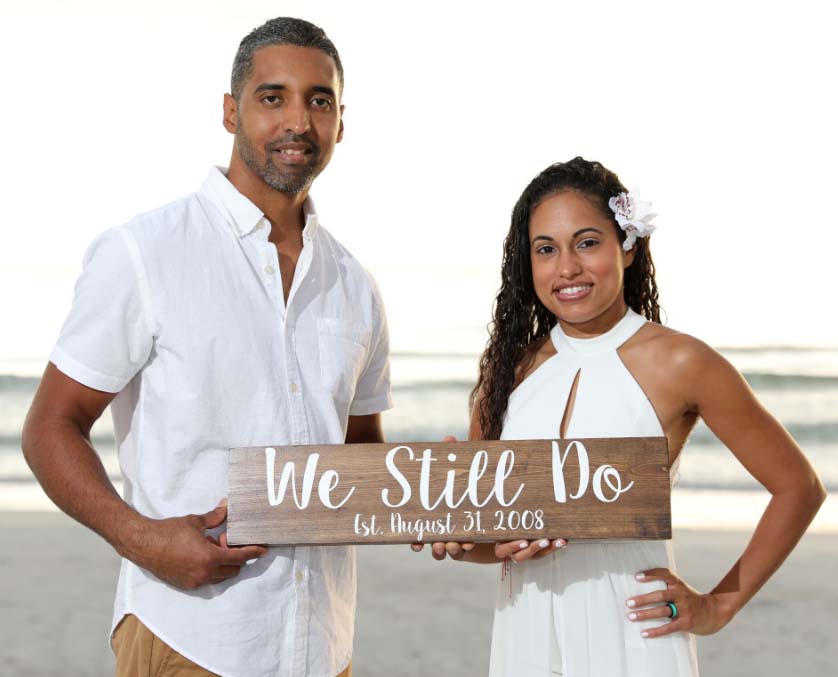 vow renewal sign
