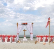 Captivating Coral beach wedding theme