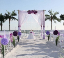 Florida Beach Wedding Themes Purple And Lavendersuncoast Weddings