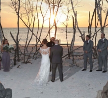 Rustic Florida beach wedding