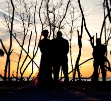 Rustic Florida beach wedding