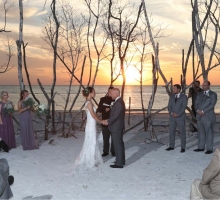 Rustic Florida beach wedding
