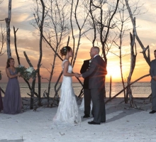 Rustic Florida beach wedding