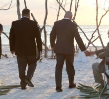 Rustic Florida beach wedding