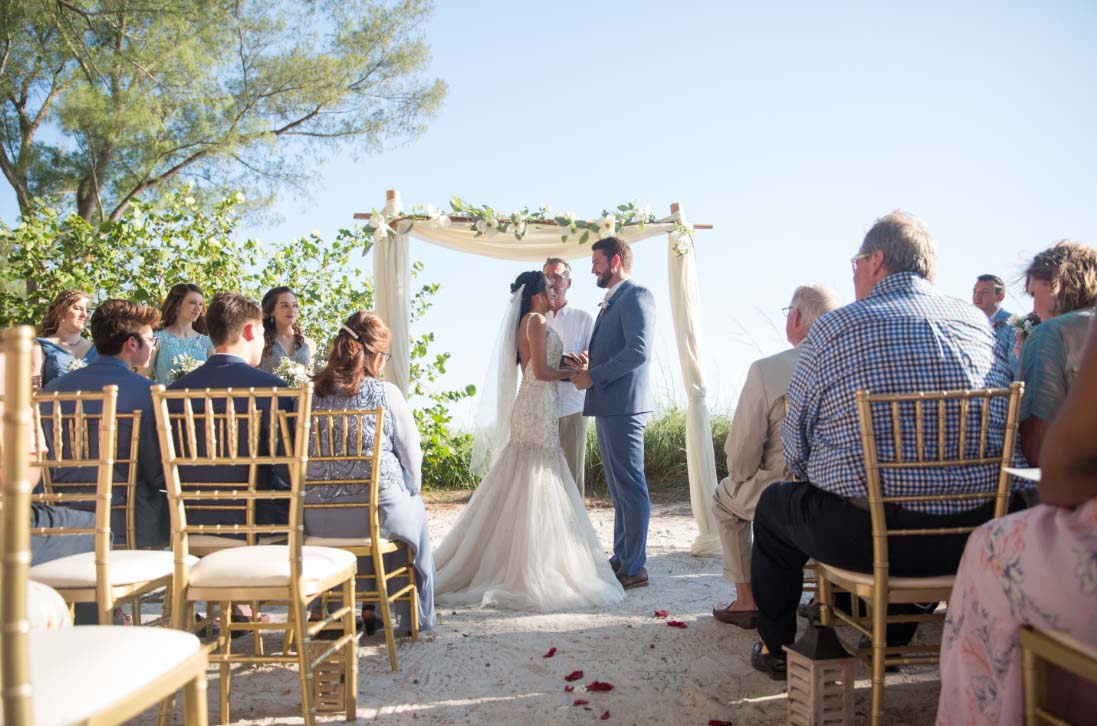 Florida Beach House Wedding On Treasure Islandsuncoast Weddings