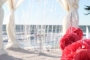 coral swag crystal drape chandelier
