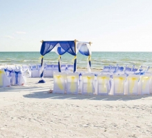 Themed Florida beach weddings - shades of yellow Themed Florida beach weddings - shades of yellow