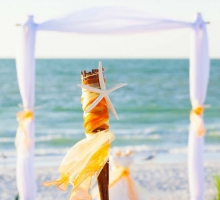 Themed Florida beach weddings - shades of yellow Themed Florida beach weddings - shades of yellow