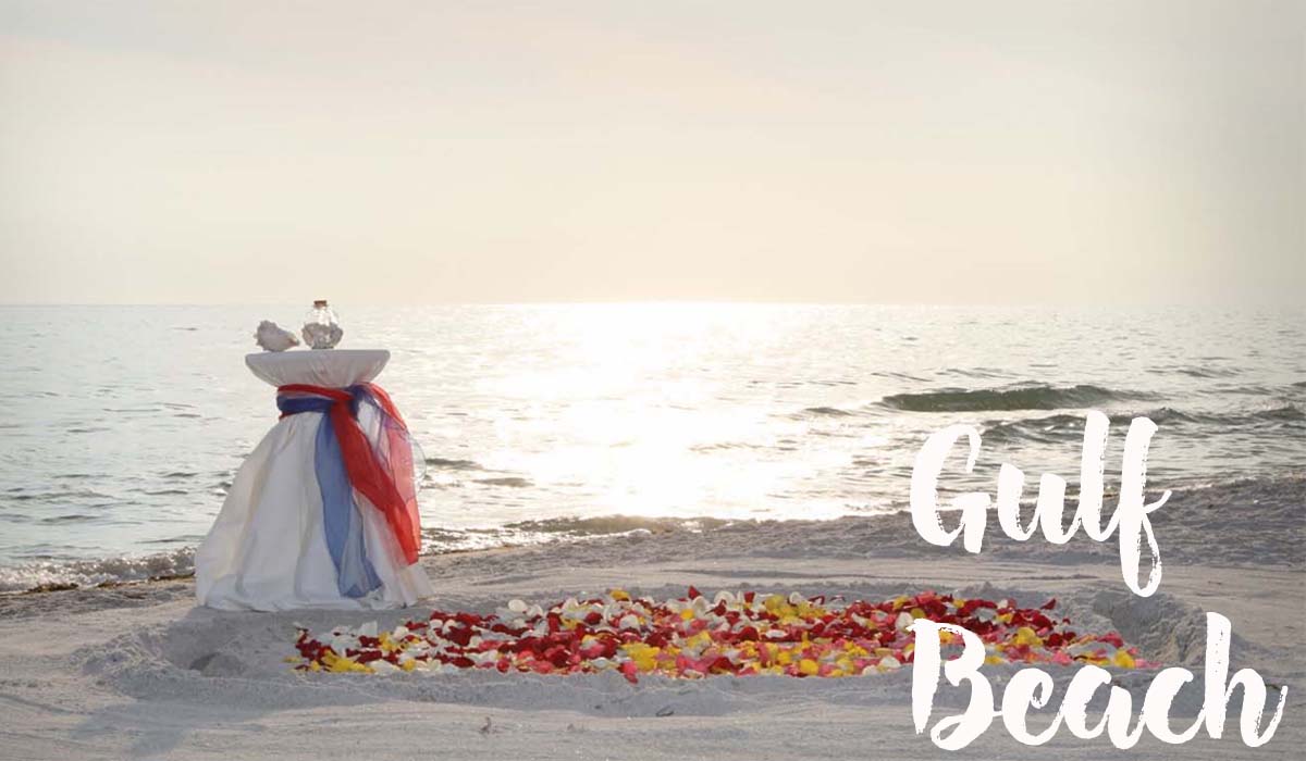 Florida beach wedding packages - Gulf Beach