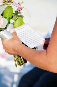Florida beach wedding vows