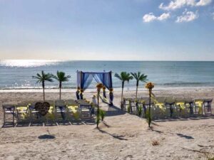 sunflower beach wedding theme