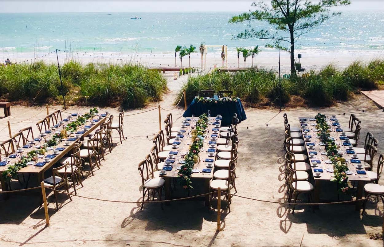 Sunset Beach House Reception Packages