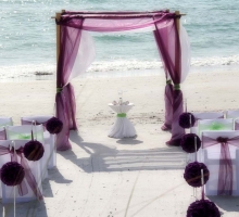 Florida beach weddings - aisle style by Suncoast Weddings