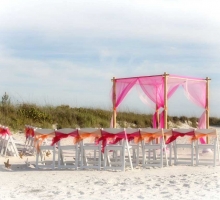 Florida beach wedding chairs