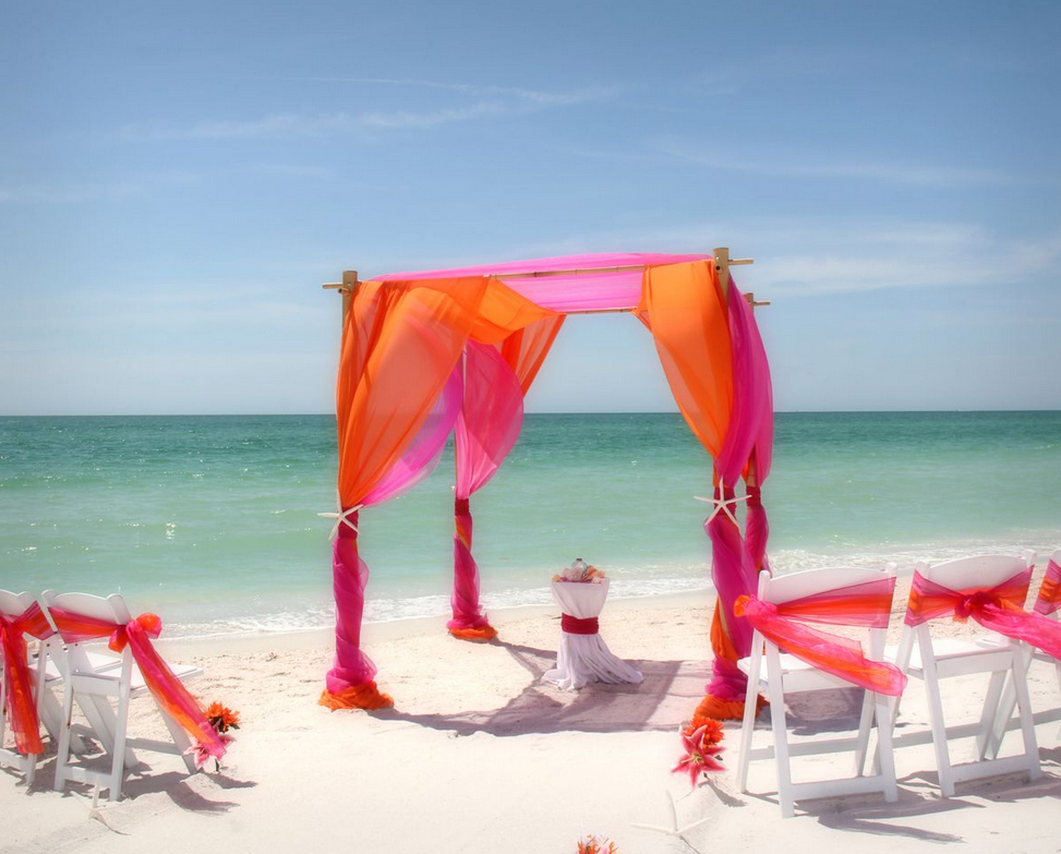 Florida beach wedding arches