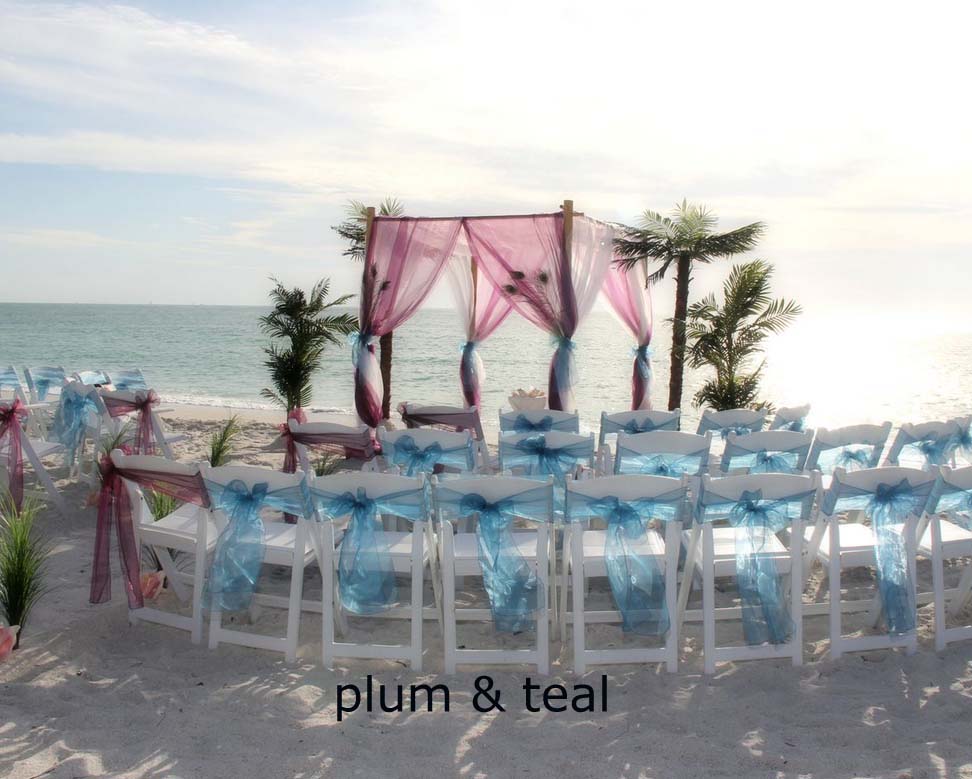 Florida beach wedding themes and colors
