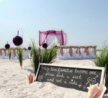 Shades of green for your Florida beach wedding