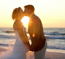 Florida sunset wedding